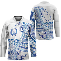 Pohnpei Liberation Day Hockey Jersey Polynesian Floral Tattoo - Polynesian Pride