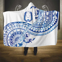 Pohnpei Liberation Day Hooded Blanket Polynesian Floral Tattoo - Polynesian Pride