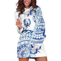 Pohnpei Liberation Day Hoodie Dress Polynesian Floral Tattoo - Polynesian Pride