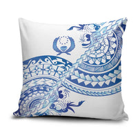 Pohnpei Liberation Day Pillow Cover Polynesian Floral Tattoo - Polynesian Pride