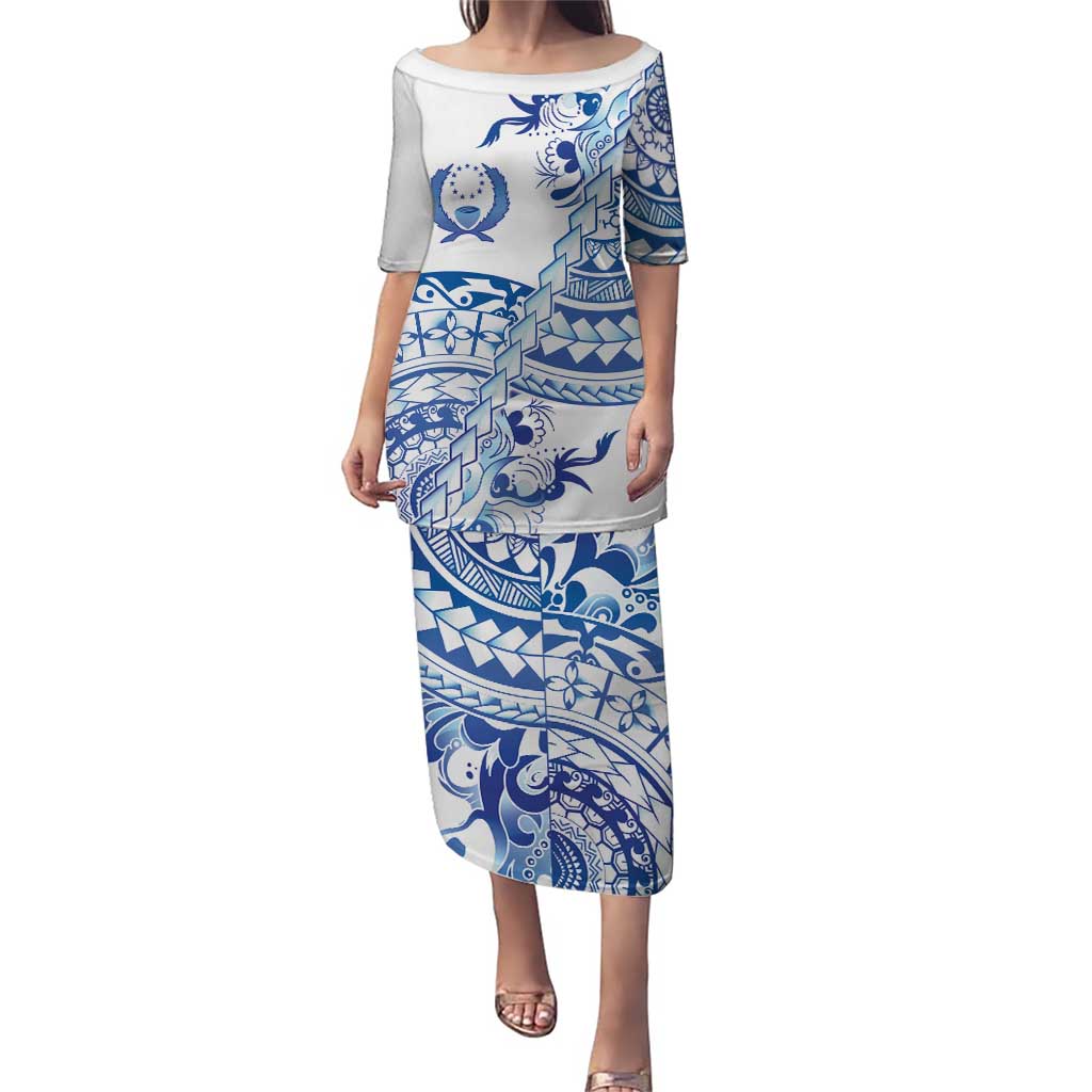 Pohnpei Liberation Day Puletasi Polynesian Floral Tattoo - Polynesian Pride