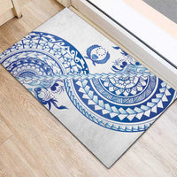 Pohnpei Liberation Day Rubber Doormat Polynesian Floral Tattoo - Polynesian Pride