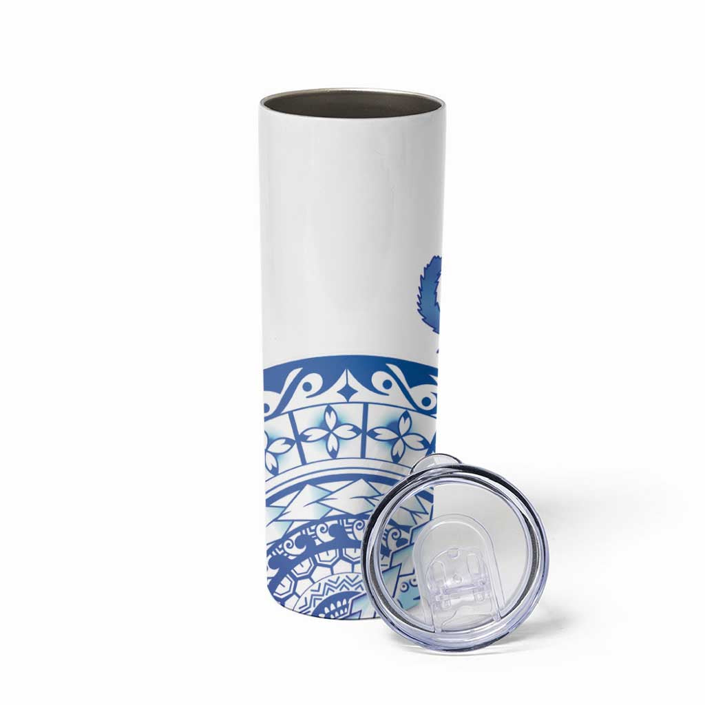 Pohnpei Liberation Day Skinny Tumbler Polynesian Floral Tattoo - Polynesian Pride