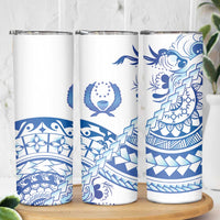 Pohnpei Liberation Day Skinny Tumbler Polynesian Floral Tattoo - Polynesian Pride