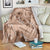 Hawaii Brown Hibiscus Pikake Lei Blanket - Polynesian Pride