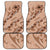 Hawaii Brown Hibiscus Pikake Lei Car Mats - Polynesian Pride