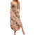 Hawaii Brown Hibiscus Pikake Lei Family Matching Summer Maxi Dress and Hawaiian Shirt - Polynesian Pride