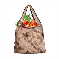 Hawaii Brown Hibiscus Pikake Lei Grocery Bag - Polynesian Pride