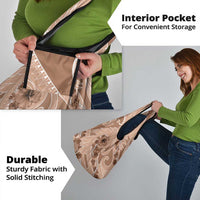 Hawaii Brown Hibiscus Pikake Lei Grocery Bag - Polynesian Pride