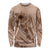 Hawaii Brown Hibiscus Pikake Lei Long Sleeve Shirt - Polynesian Pride