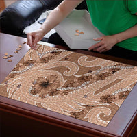 Hawaii Brown Hibiscus Pikake Lei Puzzle LT05 - Polynesian Pride
