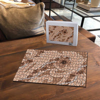 Hawaii Brown Hibiscus Pikake Lei Puzzle LT05 - Polynesian Pride