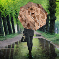 Hawaii Brown Hibiscus Pikake Lei Umbrella - Polynesian Pride