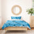 Hawaii Blue Hibiscus Pikake Lei Bedding Set - Polynesian Pride