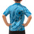 Hawaii Blue Hibiscus Pikake Lei Family Matching Long Sleeve Bodycon Dress and Hawaiian Shirt - Polynesian Pride