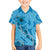 Hawaii Blue Hibiscus Pikake Lei Family Matching Long Sleeve Bodycon Dress and Hawaiian Shirt - Polynesian Pride