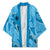Hawaii Blue Hibiscus Pikake Lei Kimono - Polynesian Pride
