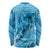 Hawaii Blue Hibiscus Pikake Lei Long Sleeve Shirt - Polynesian Pride