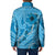 Hawaii Blue Hibiscus Pikake Lei Padded Jacket - Polynesian Pride