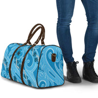 Hawaii Blue Hibiscus Pikake Lei Travel Bag - Polynesian Pride