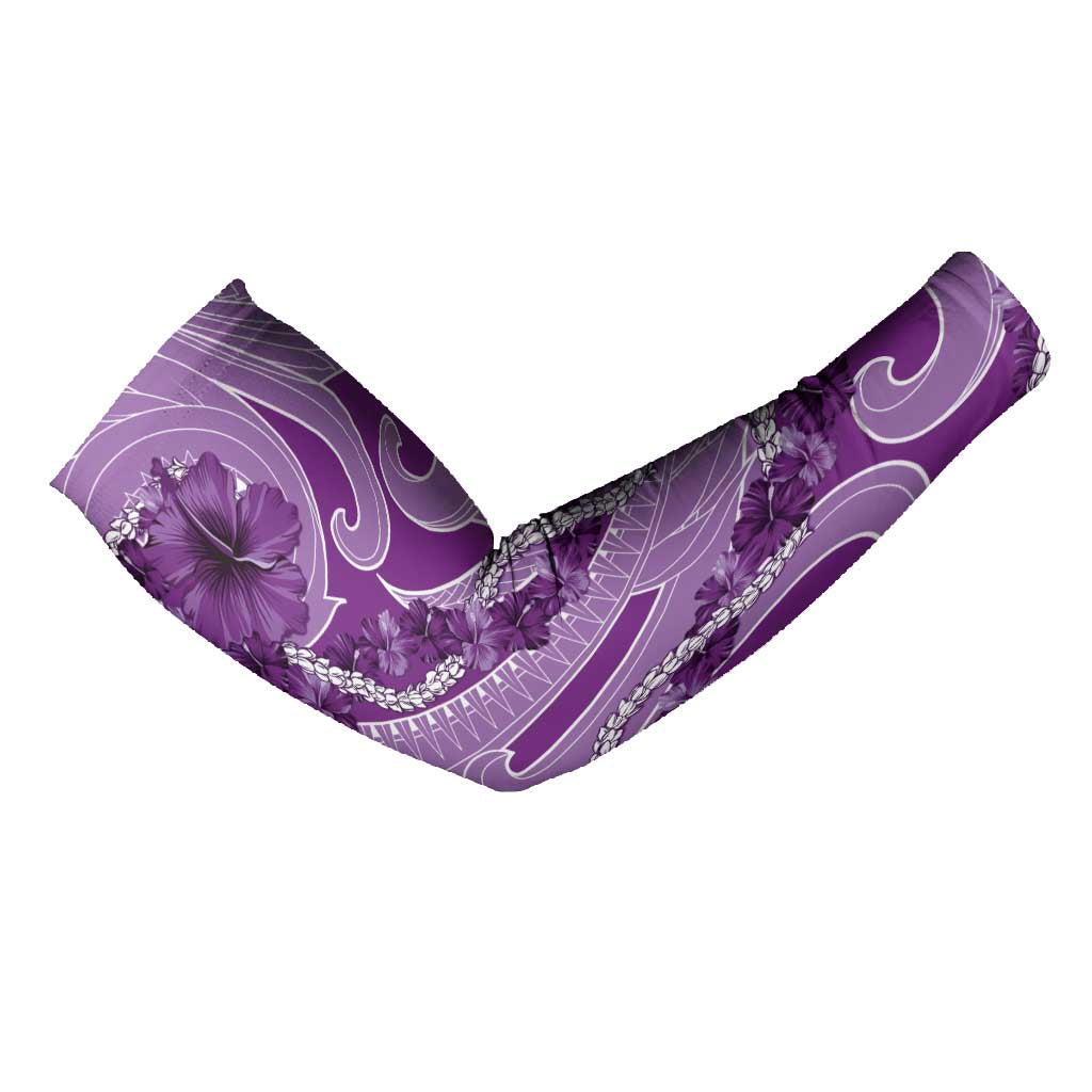 Hawaii Violet Hibiscus Pikake Lei Arm Sleeves LT05 - Polynesian Pride