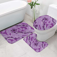 Hawaii Violet Hibiscus Pikake Lei Bathroom Set - Polynesian Pride