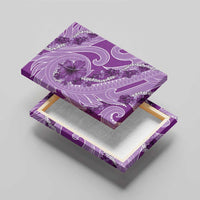 Hawaii Violet Hibiscus Pikake Lei Canvas Wall Art LT05 - Polynesian Pride