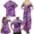 Hawaii Violet Hibiscus Pikake Lei Family Matching Summer Maxi Dress and Hawaiian Shirt - Polynesian Pride