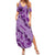 Hawaii Violet Hibiscus Pikake Lei Family Matching Summer Maxi Dress and Hawaiian Shirt - Polynesian Pride