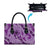 Hawaii Violet Hibiscus Pikake Lei Leather Bag - Polynesian Pride