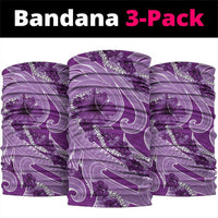 Hawaii Violet Hibiscus Pikake Lei Neck Gaiter LT05