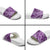 Hawaii Violet Hibiscus Pikake Lei Slide Sandals - Polynesian Pride