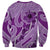 Hawaii Violet Hibiscus Pikake Lei Sweatshirt - Polynesian Pride