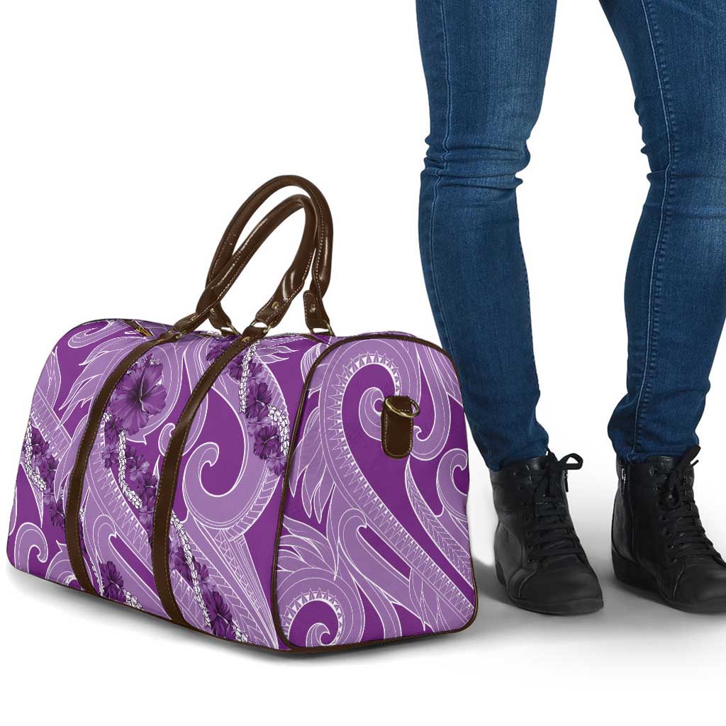 Hawaii Violet Hibiscus Pikake Lei Travel Bag - Polynesian Pride