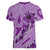 Hawaii Violet Hibiscus Pikake Lei Women V-Neck T-Shirt - Polynesian Pride