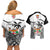 Fiji Rugby Couples Matching Off Shoulder Short Dress and Hawaiian Shirt World Cup 2023 Fijian Tapa Pattern Black Version LT05 - Polynesian Pride