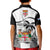 Fiji Rugby Kid Polo Shirt World Cup 2023 Fijian Tapa Pattern Black Version LT05 - Polynesian Pride