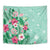 Hawaii Tropical Flowers Tapestry Polynesian Tattoo Mint Green