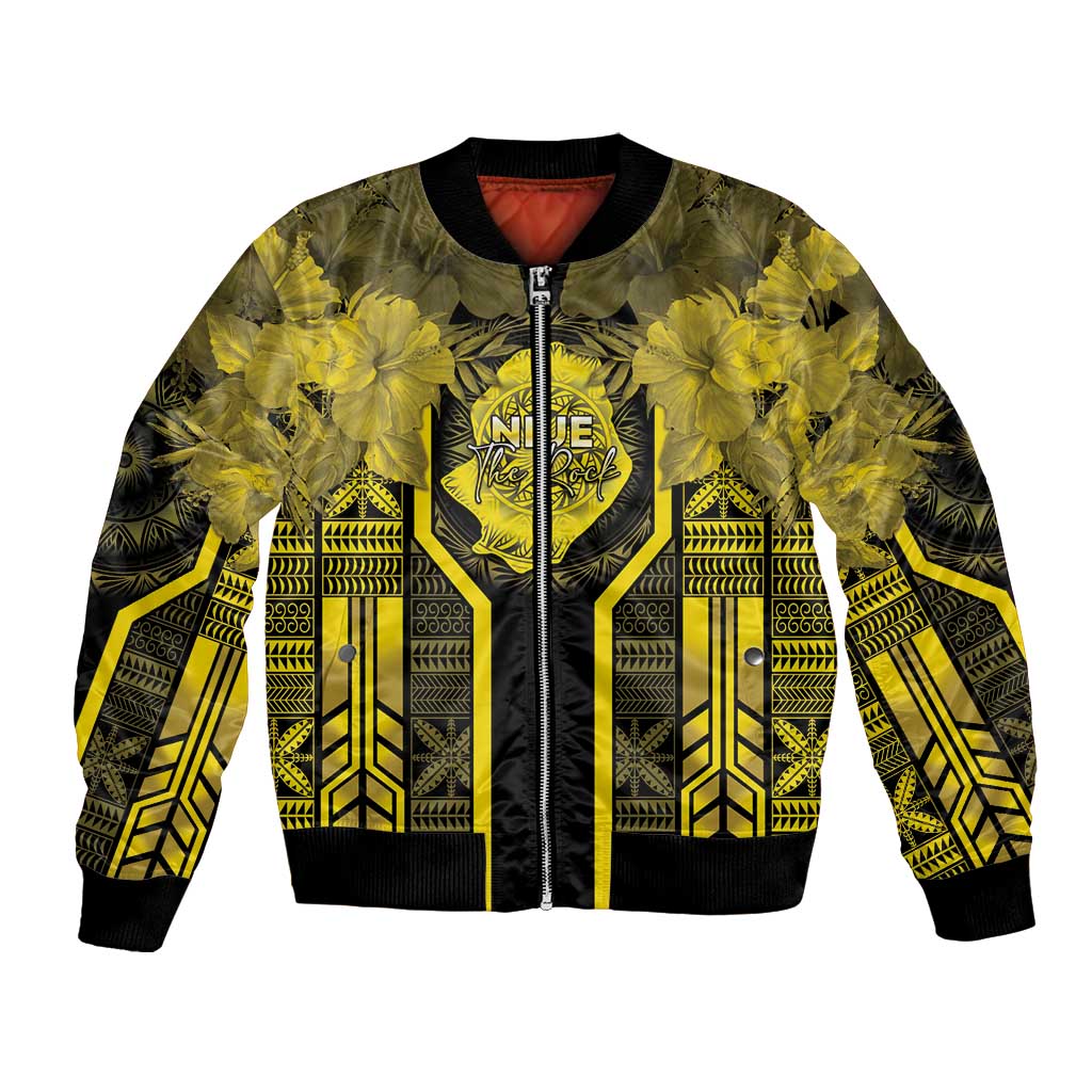 Niue The Rock Bomber Jacket The Island Of The Uga LT05 Unisex Black - Polynesian Pride