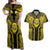 Niue The Rock Couples Matching Off Shoulder Maxi Dress and Hawaiian Shirt The Island Of The Uga - Polynesian Pride