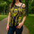 Niue The Rock Cross Shoulder Shirt The Island Of The Uga - Polynesian Pride