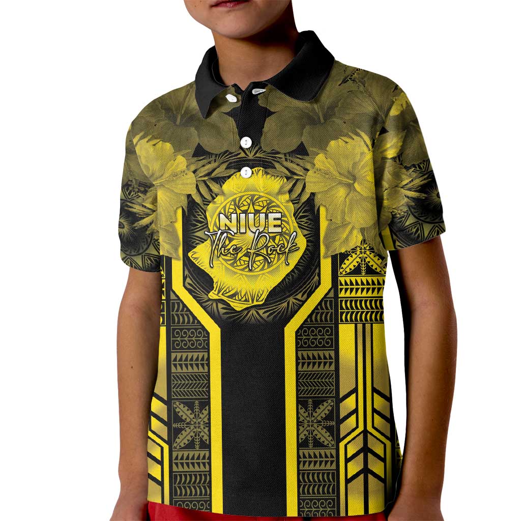 Niue The Rock Kid Polo Shirt The Island Of The Uga - Polynesian Pride