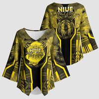 Niue The Rock Kimono Sleeve Blouse The Island Of The Uga - Polynesian Pride