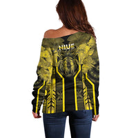 Niue The Rock Off Shoulder Sweater The Island Of The Uga - Polynesian Pride