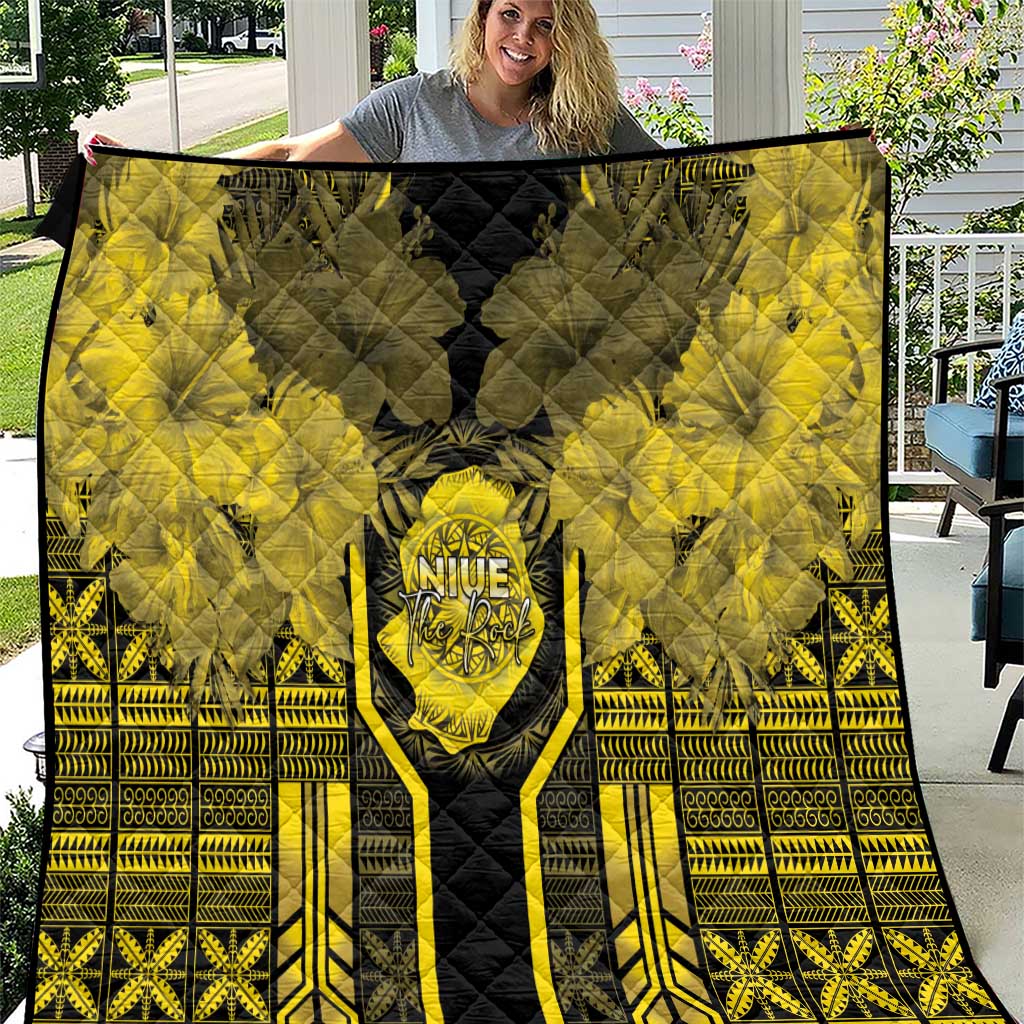 Niue The Rock Quilt The Island Of The Uga LT05 Black - Polynesian Pride