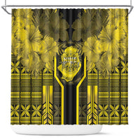 Niue The Rock Shower Curtain The Island Of The Uga LT05 Black - Polynesian Pride