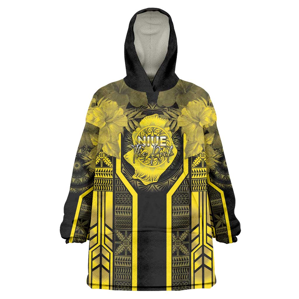 Niue The Rock Wearable Blanket Hoodie The Island Of The Uga - Polynesian Pride