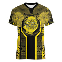 Niue The Rock Women V-Neck T-Shirt The Island Of The Uga - Polynesian Pride