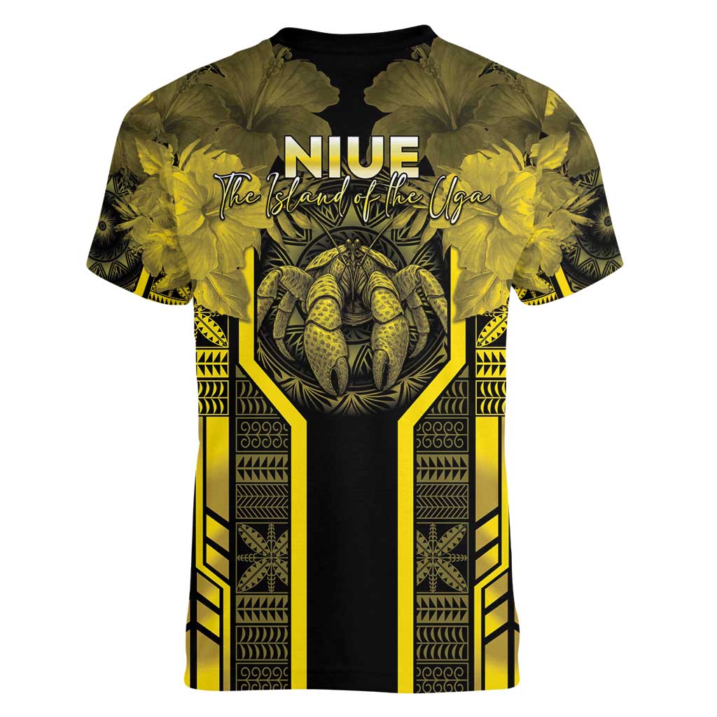Niue The Rock Women V-Neck T-Shirt The Island Of The Uga - Polynesian Pride