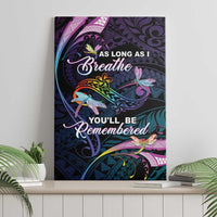 Polynesia Memorial Canvas Wall Art Always Remembered Dragonfly Polynesian Style